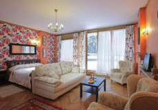 Шале-Отель "Таёжные дачи" Двухместный Люкс с террасой  двуспальная кровать